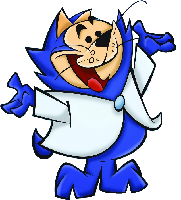 Top Cat Characters Page - Top Cat Blue Cat (642x736)