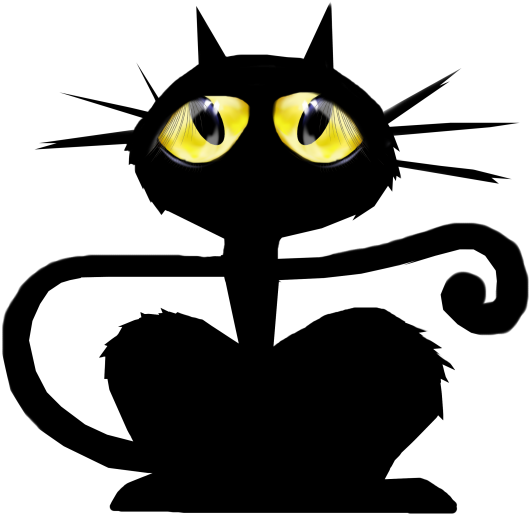 Youtube Cat Desktop Wallpaper Clip Art - Three Black Cats Oval Ornament (550x516)
