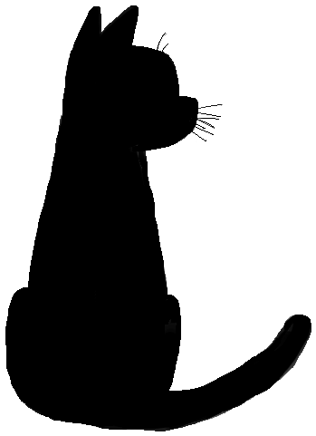 Closed - Black Cat Pixel (399x536)