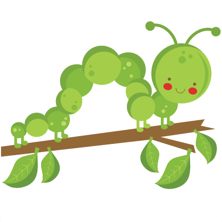 Caterpillar On Twig Svg Scrapbook Cut File Cute Clipart - Clip Art (1024x1024)