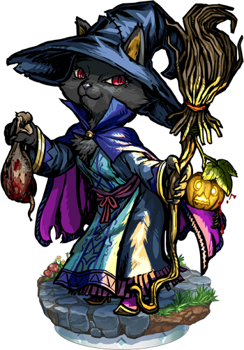 Black Cat Mage Ii - Cat Mage (350x501)