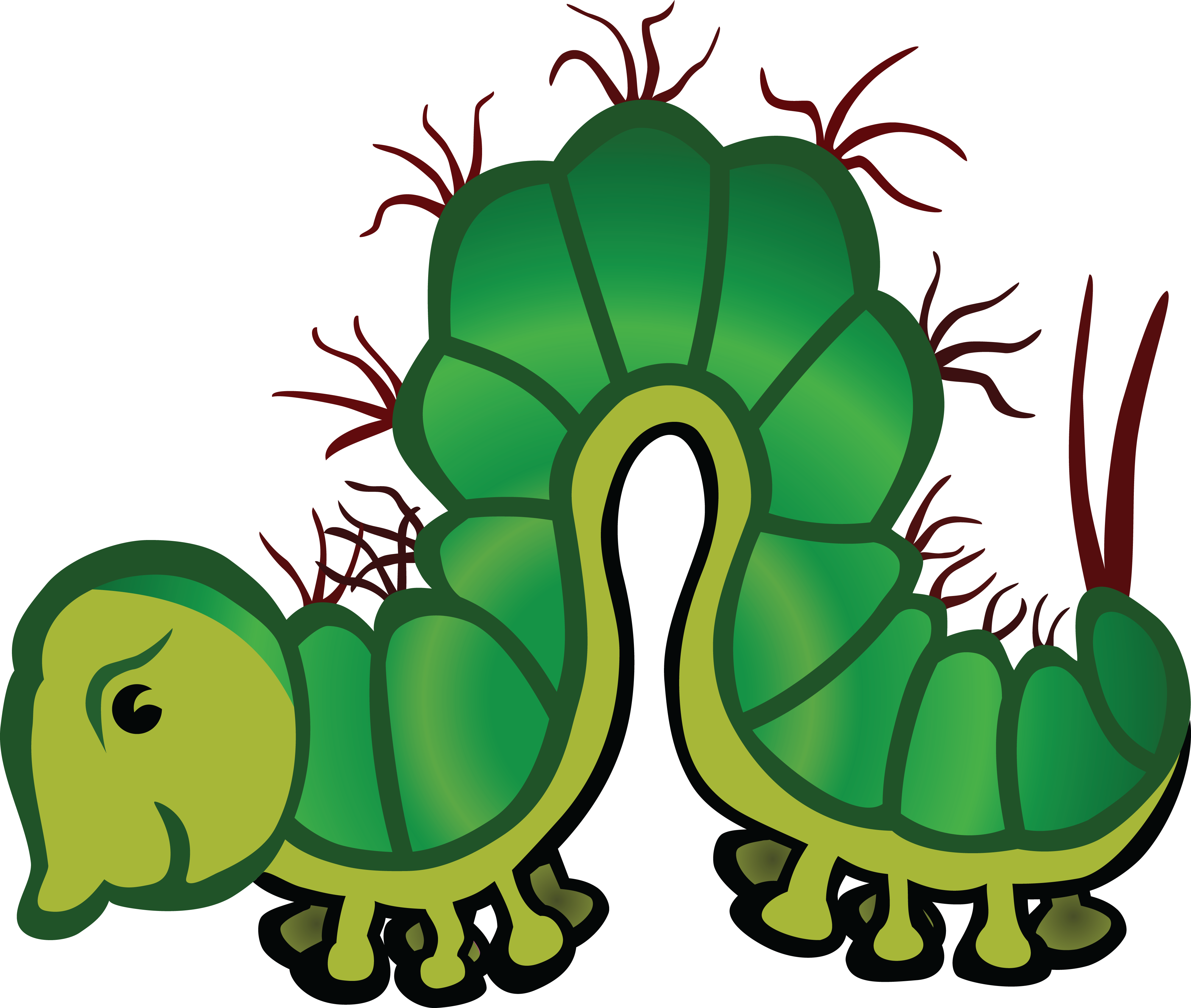 Free Clipart Of A Caterpillar - Caterpillars Clip Art (4000x3386)