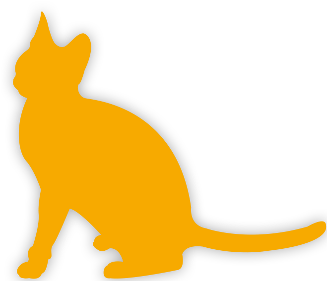 White Cat Silhouette Yellow Cat Silhouette Cat - Cat Jumps (768x703)