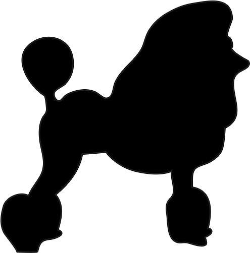 Xs - Dog Silhouette Clip Art (510x518)