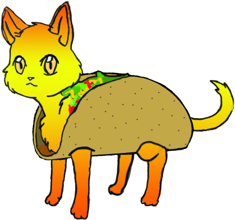 Taco Cat - Cartoon (717x655)