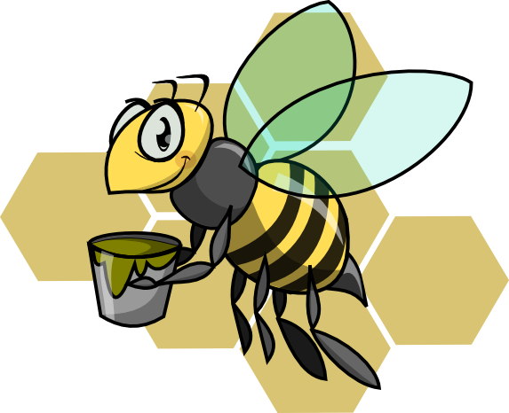 Free To Use Public Domain Insects Clip Art - Bee (573x466)