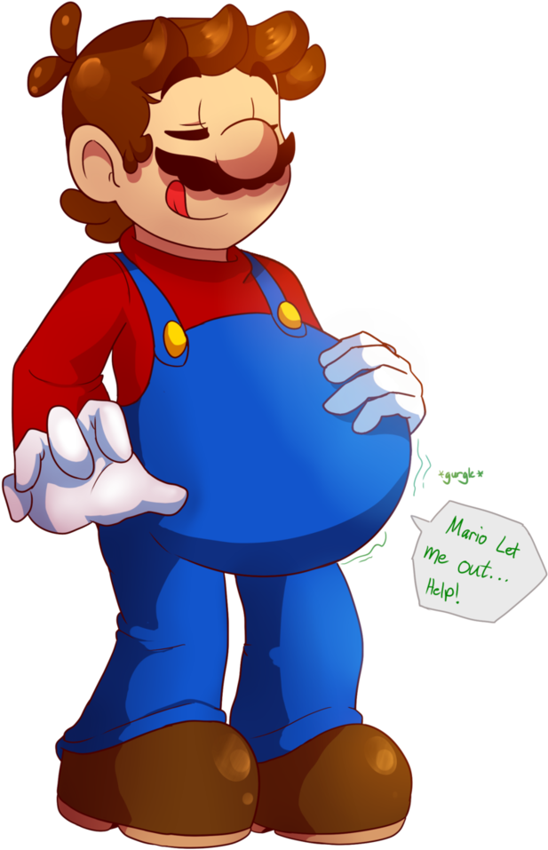 Fat Mario Vore By Mariocatbros123 - Mario Series (794x1006)