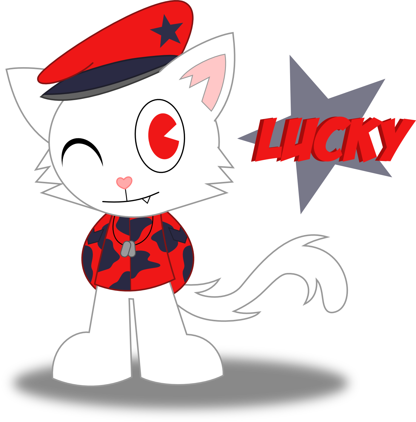 Military Cat Mascot - Military Cat Tablet - Ipad Mini 1 (vertical) (1394x1413)