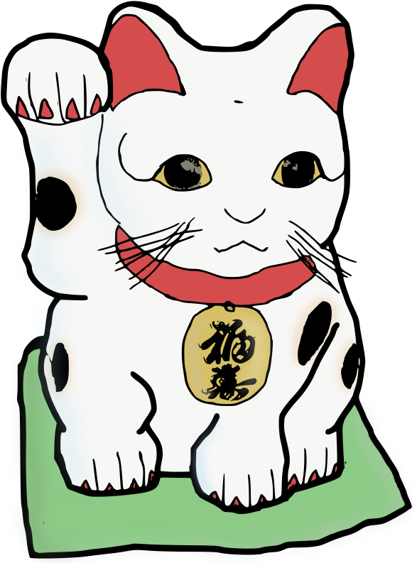 Medium Image - Chinese Cat Waving Transparent Bakground (1759x2376)