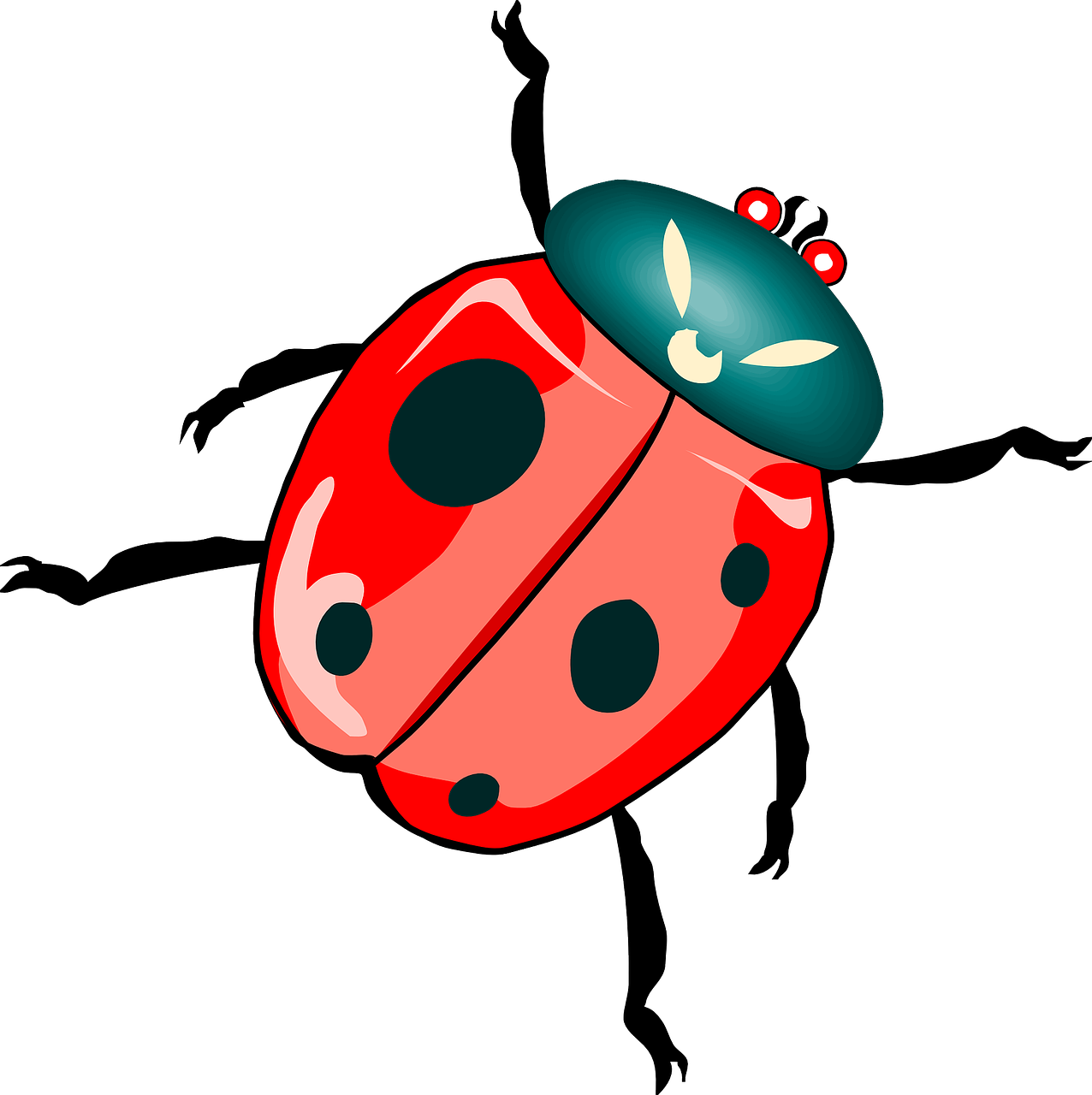 Insect - Beetle Clip Art (1276x1280)