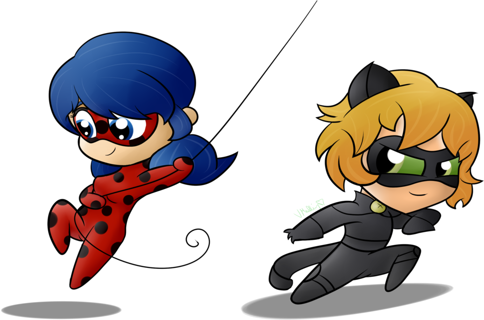 Ladybug X Cat Noir Favourites By Rennox92art On Deviantart - Ladybug And Cat Noir Clipart (1024x683)