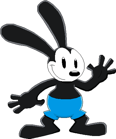 Oswald The Lucky Rabbit By Mollyketty On Deviantart - Oswald The Lucky Rabbit Drawing (393x468)