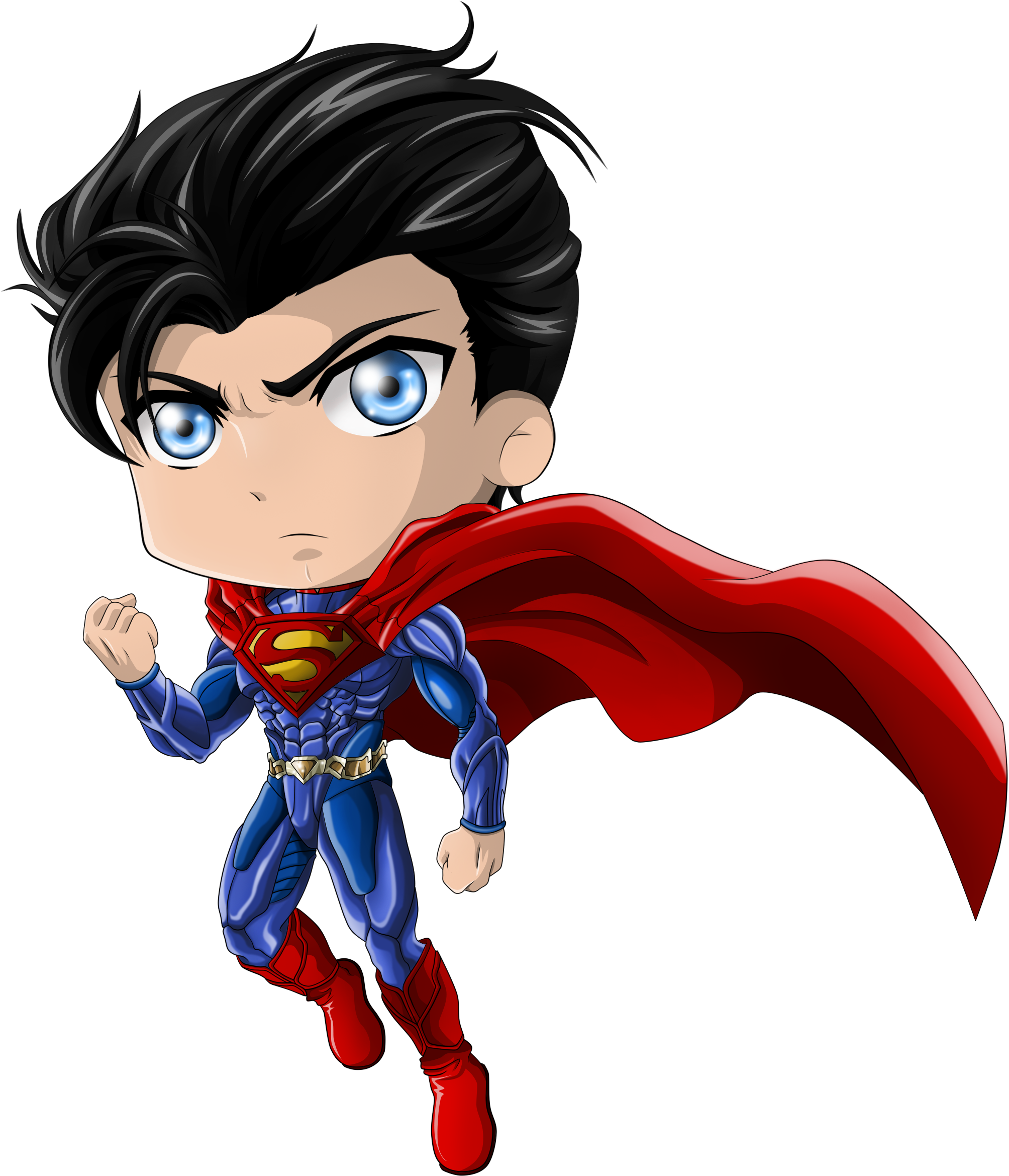 Chibi Superman By Pellisari On Deviantart - Superman Anime Chibi (2119x2451)
