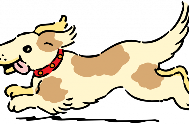 Cute Dog Pictures Clip Art - Moving Animals Clipart (640x420)