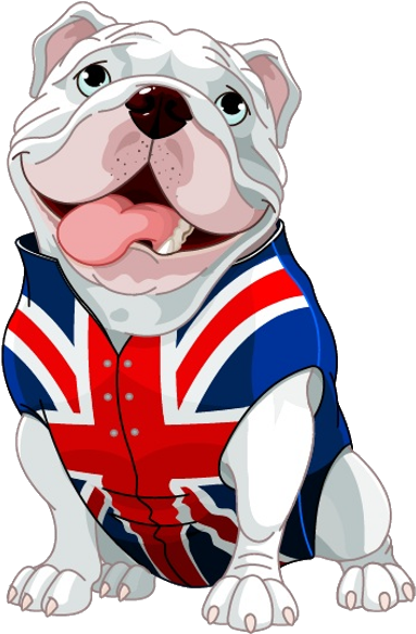 Bulldog And Boxers Cartoon Clip Art Images - 4 Pics 1 Word England (600x600)