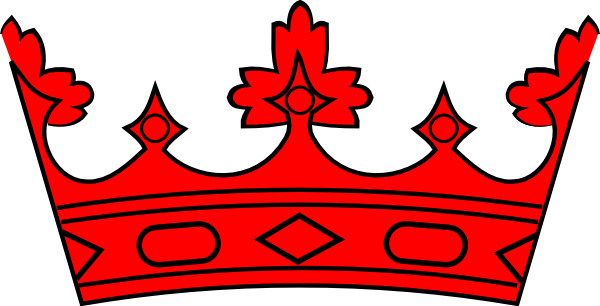 Red Crown Clipart (600x306)