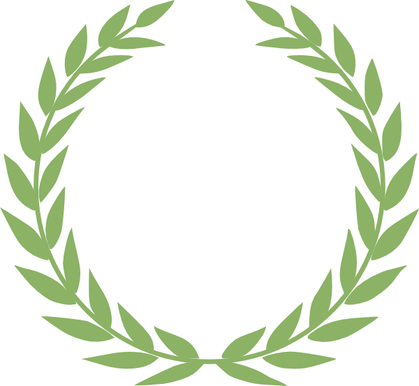 This Free Clip Arts Design Of Laurel Crown Green - Branch With Leaves Vector Png (600x553)