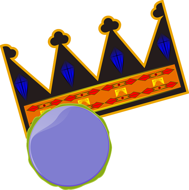 Red, Blue, Circle, Shapes, Shape, Crown - Clip Art (636x640)