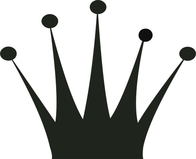 Crown, Silhouette, Gold, Clip Art, King, Queen, Prince - Crown Template For Queen (640x517)