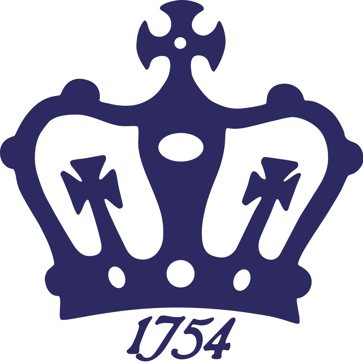 Crown Clipart Dark Blue - Columbia College Columbia University (1200x1200)