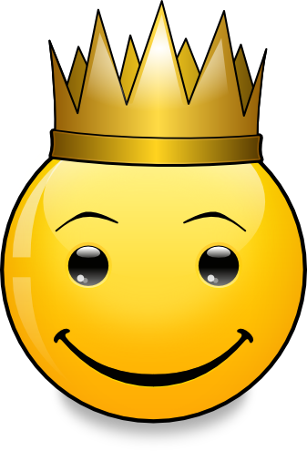 Smiley Clipart King - Emoticon (337x495)