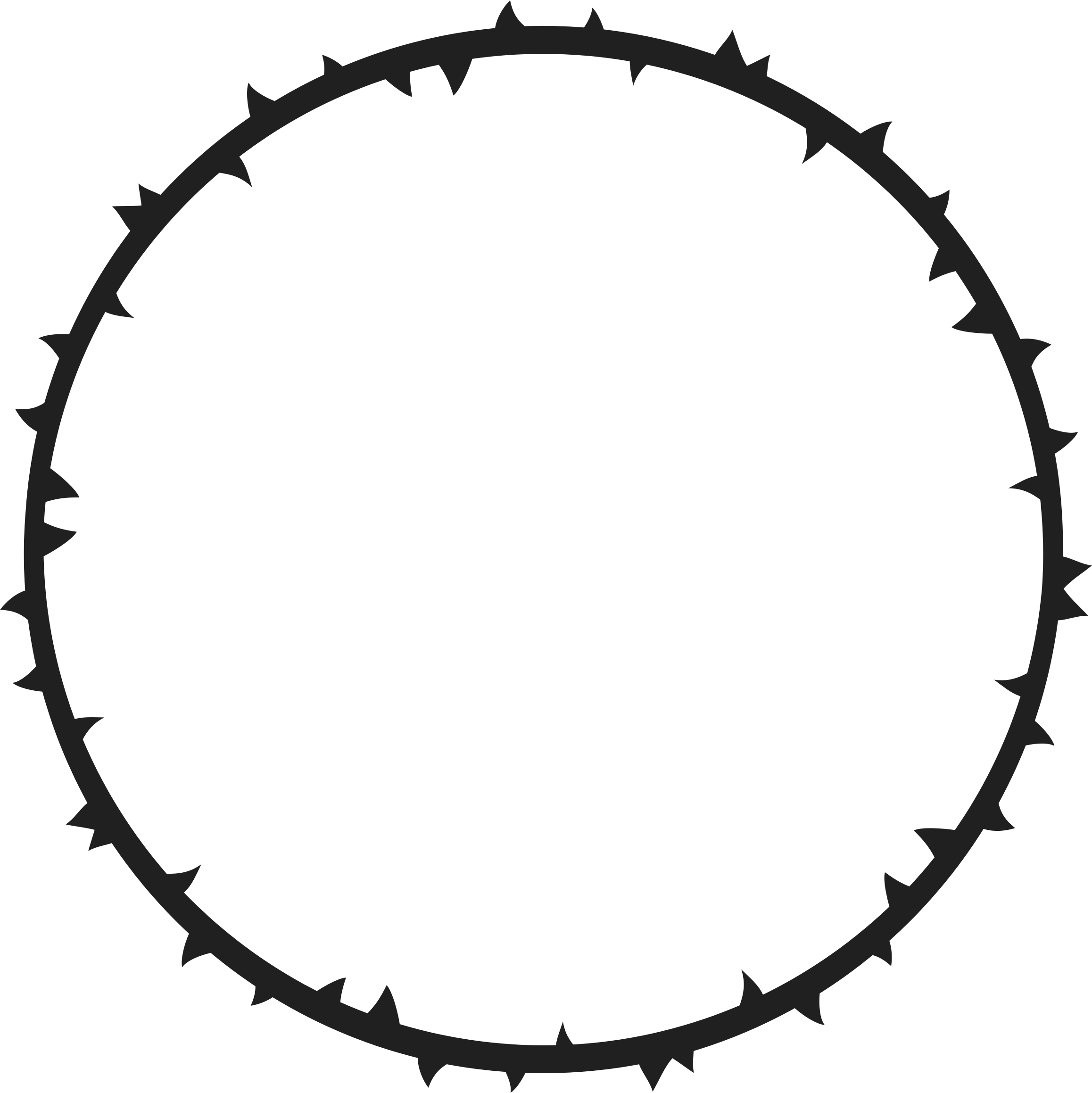 Crown Of Thorns Iii - Blank Clock Face Png (2316x2318)