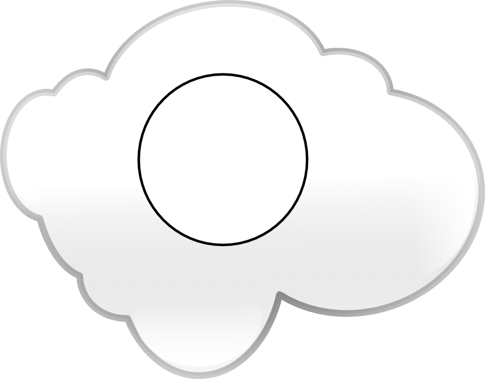 Fried E Black White Line Art 999px 81 - Egg Yolk Black And White (999x781)