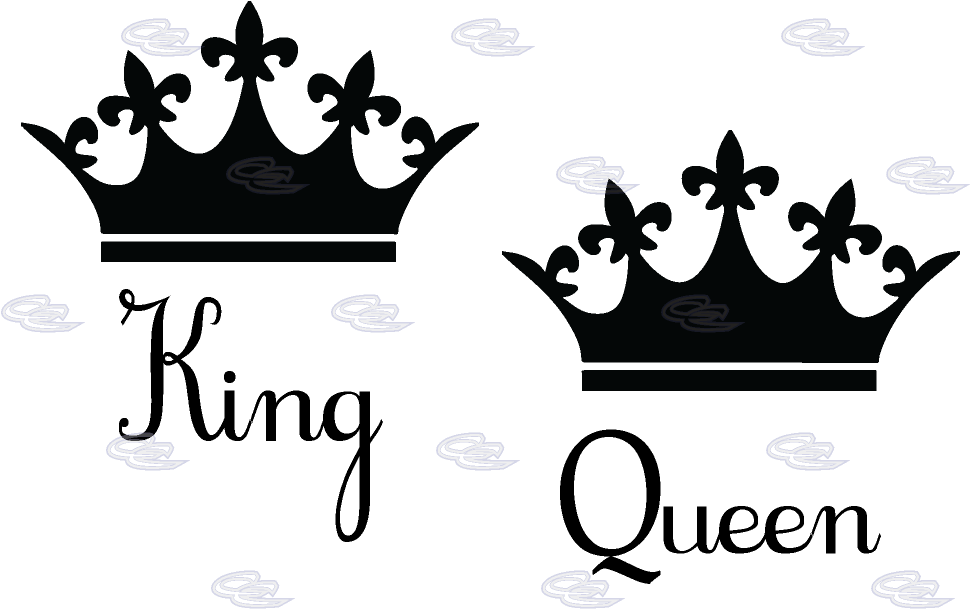 King And Queen Crown Clipart - King And Queen Crowns (1013x697)