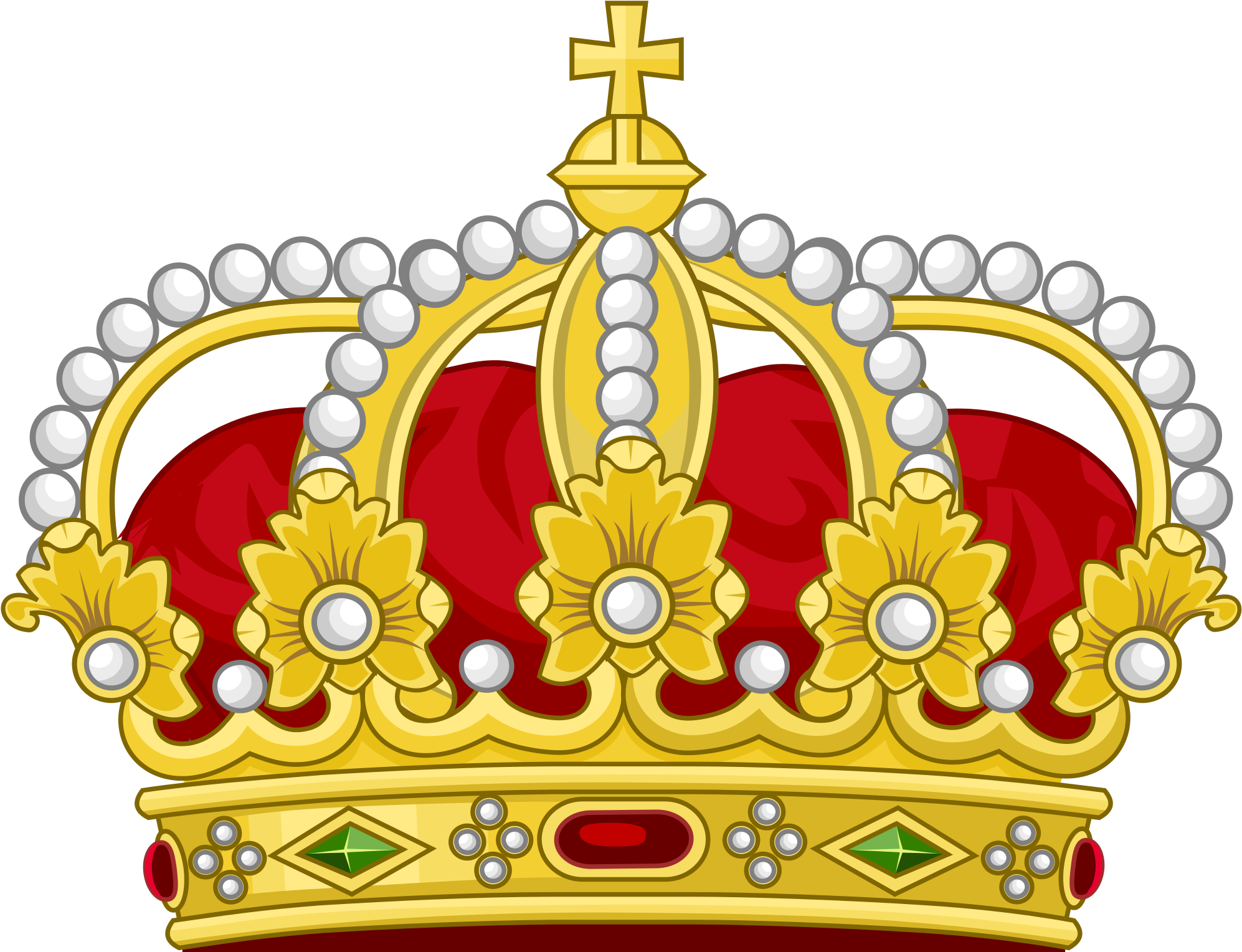 Heraldic Royal Crown Of The King Of The Romans - King Crown Clipart (2000x1529)