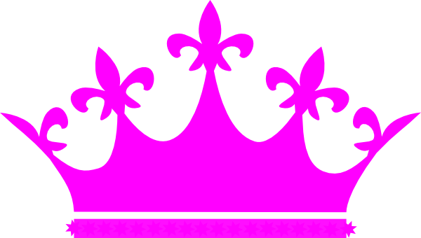 Pink Crown Clipart (600x340)