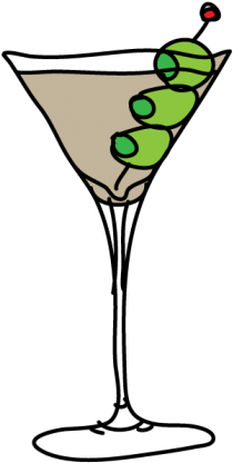 Martini Clip Art - Martini Glass (375x503)