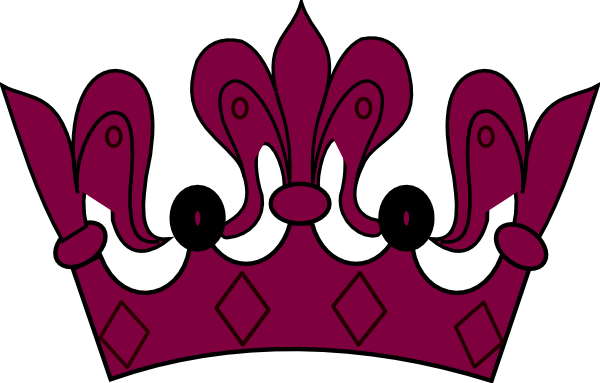 Burgundy Crown Clip Art - Burgundy Crown (600x383)