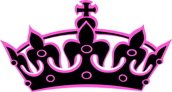 Black And Pink Crown Png (600x321)