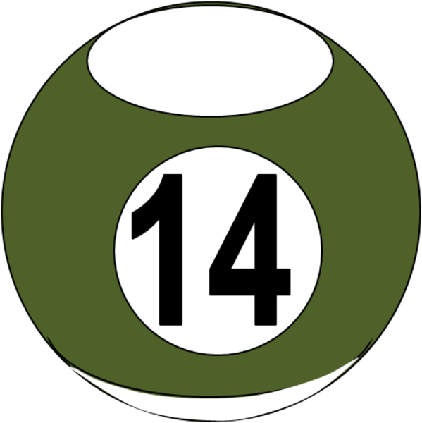 Billiard Ball - Billiards Balls Png 14 (599x600)