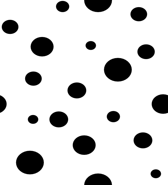 Black - Black Polka Dot Clipart (540x595)