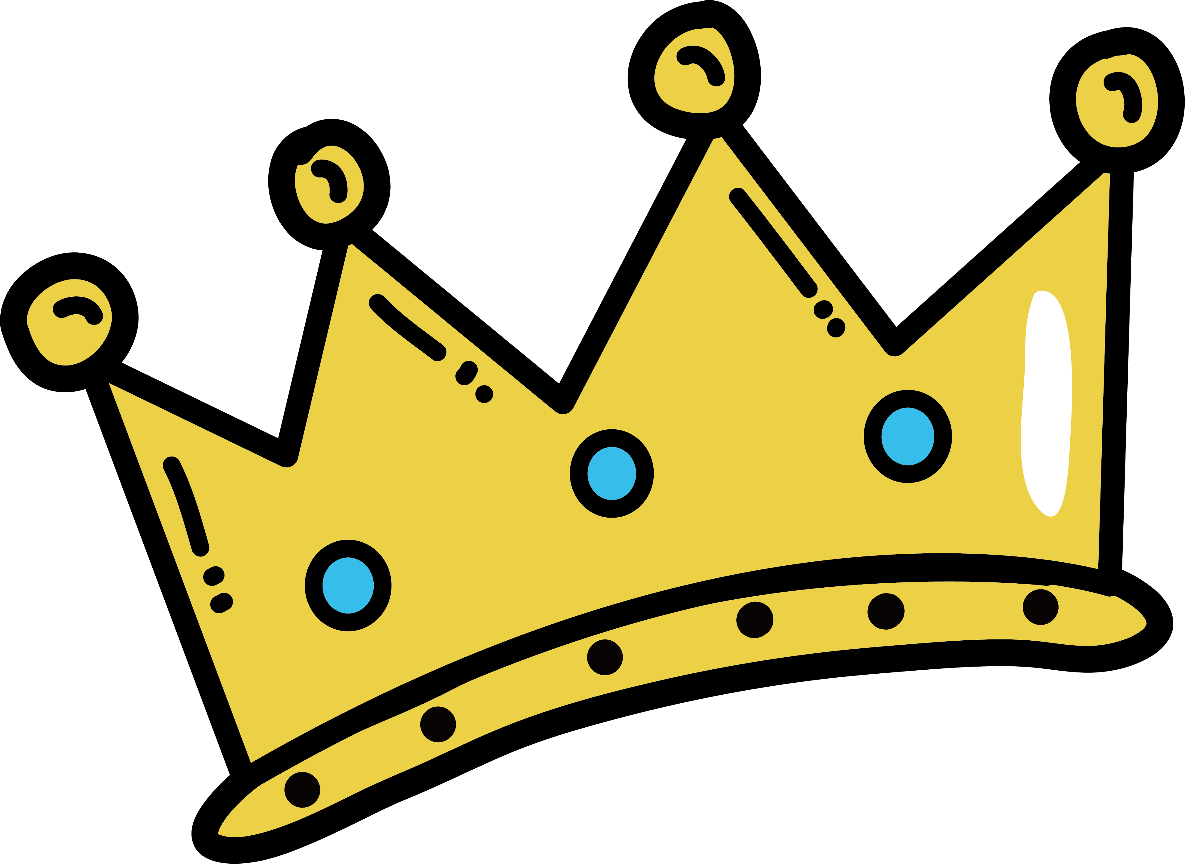 Crown Clip Arts Svg Crown Clip Arts Png - Crown Cartoon Png (3843x2801)