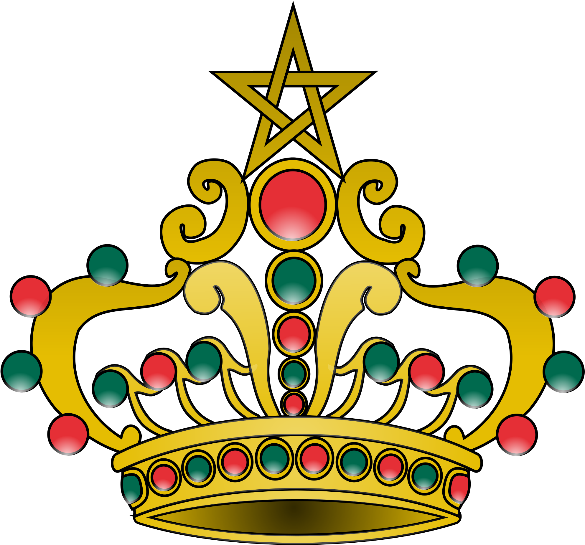 Open - Morocco Coat Of Arms Png (2000x1867)