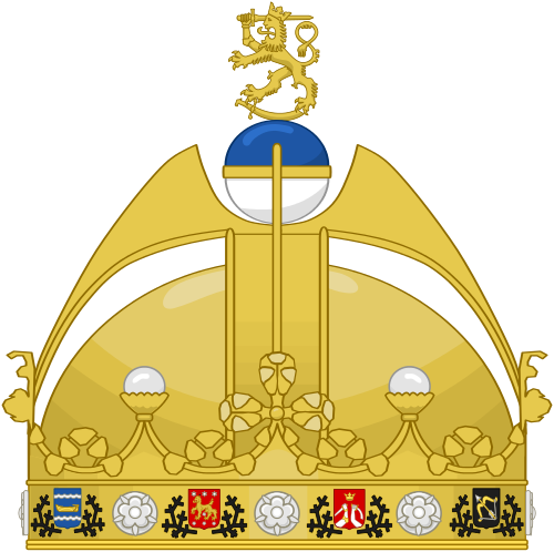 This Image Rendered As Png In Other Widths - Royal Crown Of Finland (500x498)