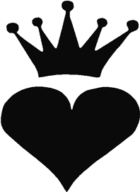 Queen Of Hearts Crown Clip Art Download - Heart With A Crown (480x272)