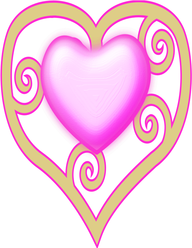 Princess Crown Heart - Pink Heart Design Shower Curtain (800x800)