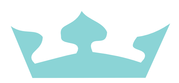 White Crown Light Blue Center Clip Art At Clker - White Crown Light Blue Center Clip Art At Clker (600x278)
