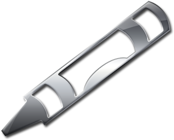 Silver Clipart Crayon - Gray Crayon Clipart (640x480)