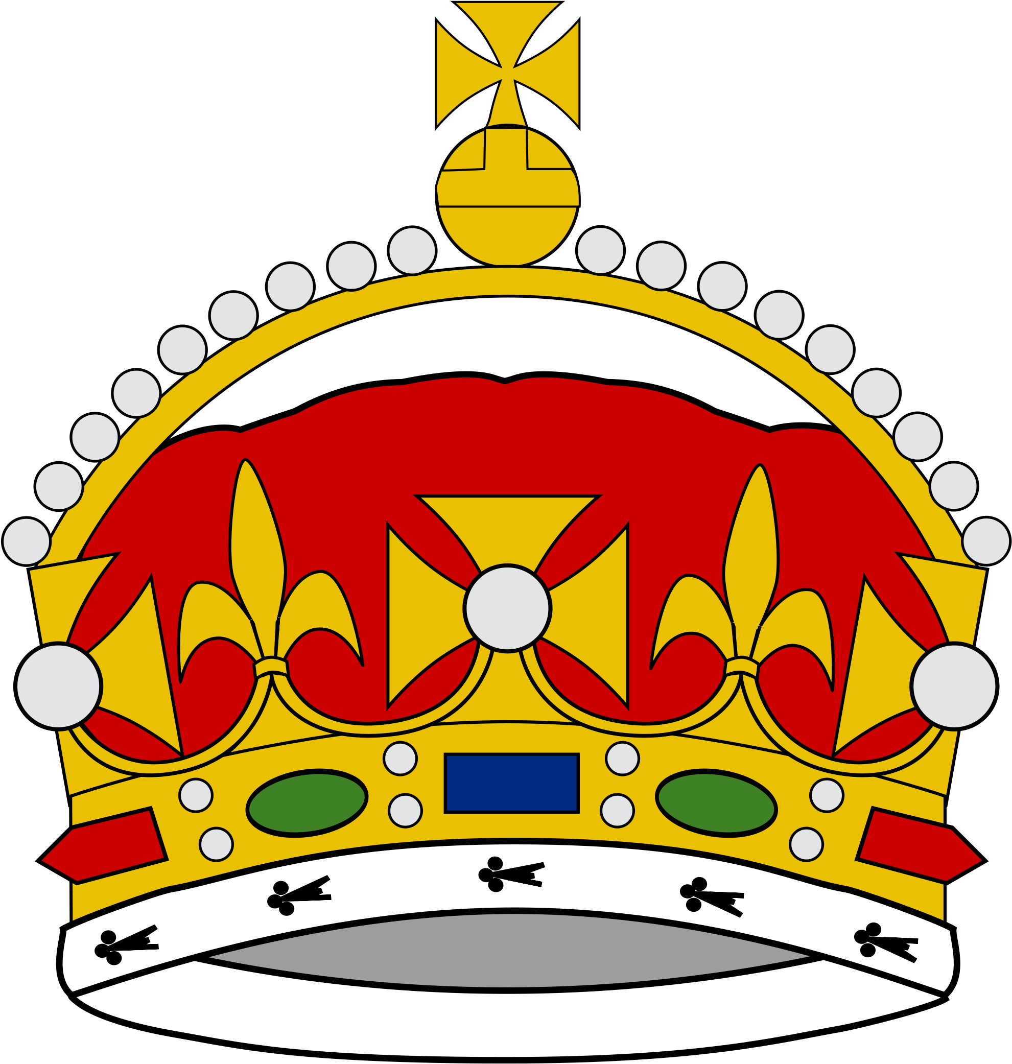 Crown Of George, Prince Of Wales - King George Iii Crown Drawing (2000x2099)