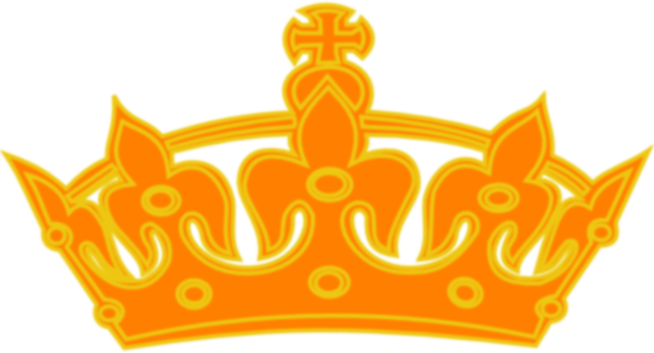 Orange Yellow Crown Clip Art At Clker - King Crown (600x324)