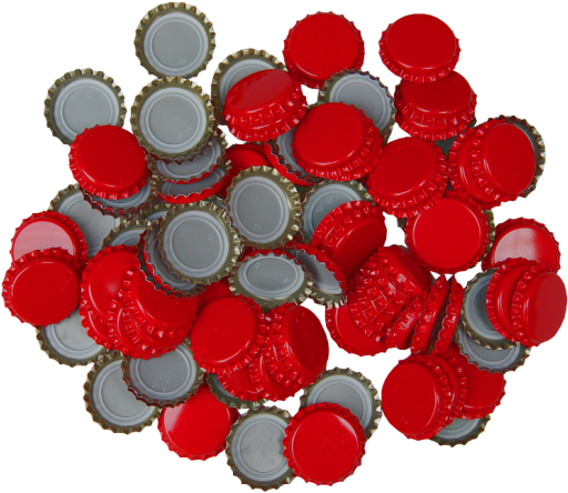 250 Crown Bottle Caps - 100 X Crown Caps - Red - Home Brew (550x550)