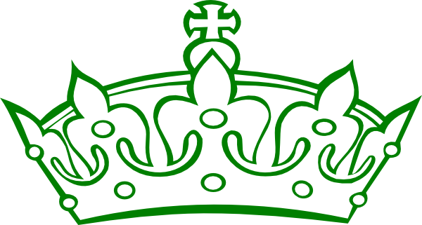 Crown Clipart Italian - Crown Clipart Black And White (600x321)