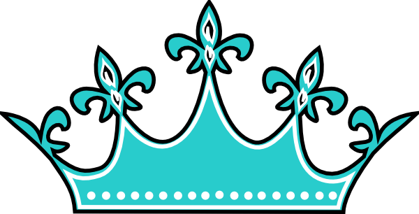Teal Wears The Crown Clip Art - Clip Art (600x306)