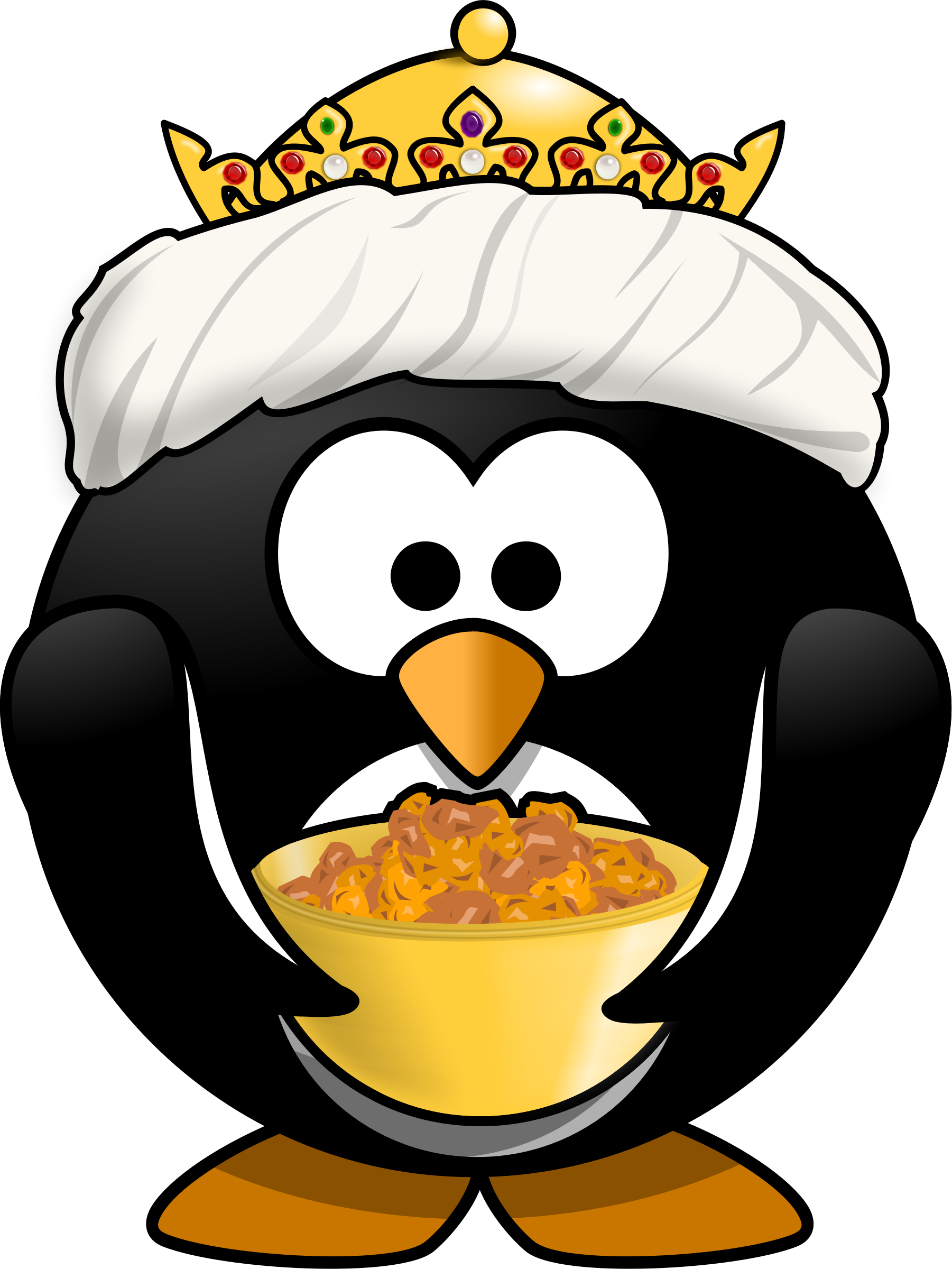 King Penguin Clipart Cartoon Penguin - Cartoon Penguin (1801x2400)