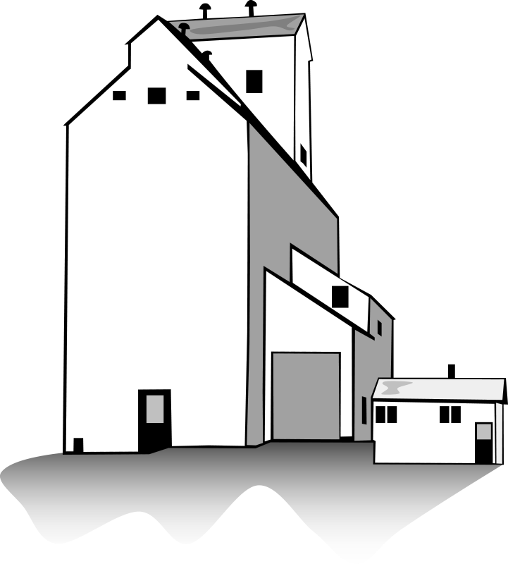 Silo Cliparts - Rice Mill Clip Art (1331x1476)