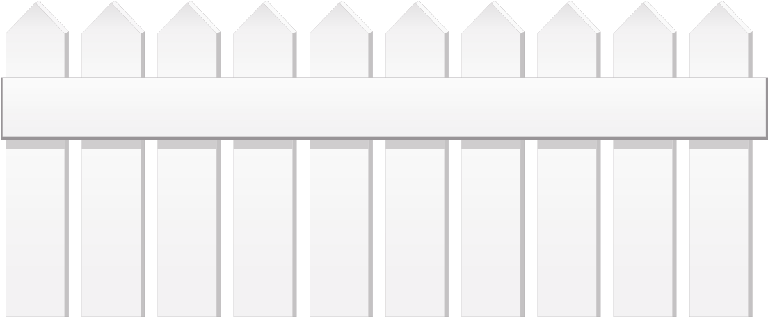 White Fence Png Clipart - Portable Network Graphics (1138x486)